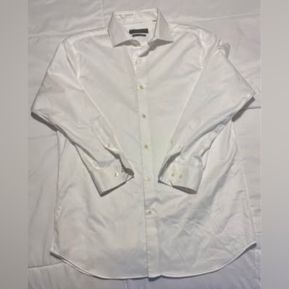 Perry Ellis Crisp White Dress Shirt